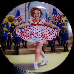 🇺🇲 Vintage Shirley Temple "Stand Up and Cheer" Collector Plate/ Danbury Mint